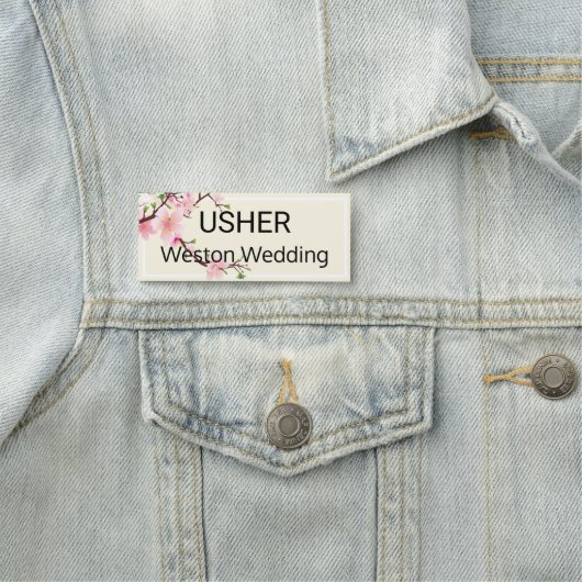 アッシャー結婚のさくらんぼが磁気のバックを咲かせる 名札 (インサイチュ)