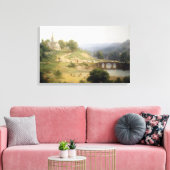 アッシャー茶色のデュランド日曜日の朝 キャンバスプリント (インサイチュ (リビング))