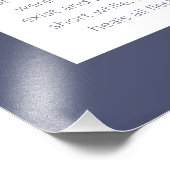 アッシャー賛美ヤツリヘブライ語のダスティブルー フォトプリント (角)