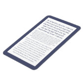 アッシャー賛美ヤツリヘブライ語のダスティブルー マグネット (左側)