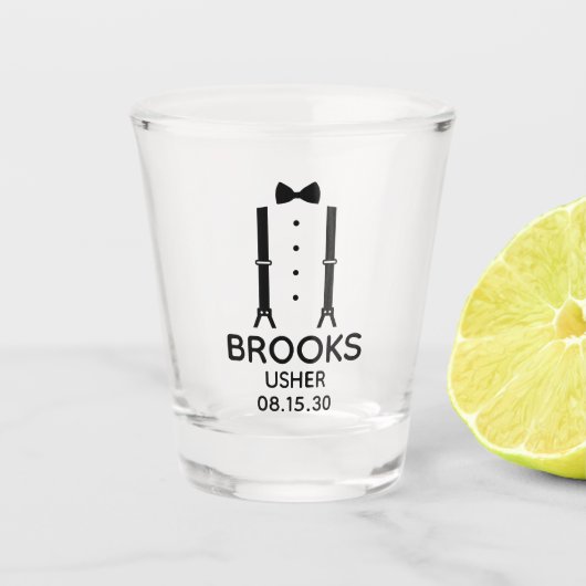 アッシャー黒弓タイ ショットグラス (正面)