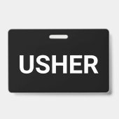 アッシャー黒 バッジ (Back)