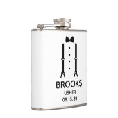 アッシャー ブラック ボウタイ フラスク (右)