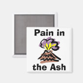 アッシュの痛み – アイスランド火山 マグネット (正面/裏面)