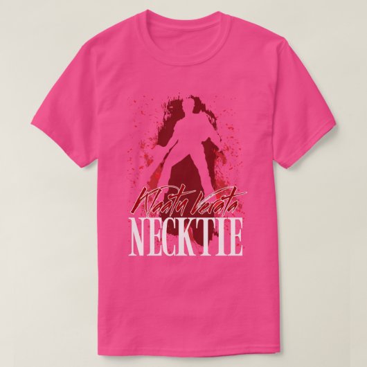 アッシュウィリアムズ引用文クラトゥヴェラタネクタイ Tシャツ (デザイン正面)