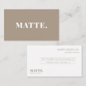 アッシュウッド |ミニマモダンリストエレガントプロフェッショナル 名刺 (正面/裏面)