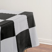 アッシュグレーグレイ市松模様にパターンデザイン テーブルクロス (インサイチュ)