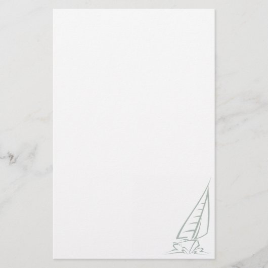 アッシュグレーセーリング 便箋 (正面)