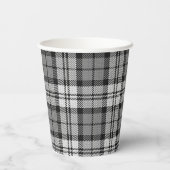 アッシュグレーブラックウォッチキャンベルタータンチェックプレイド 紙コップ (裏面)
