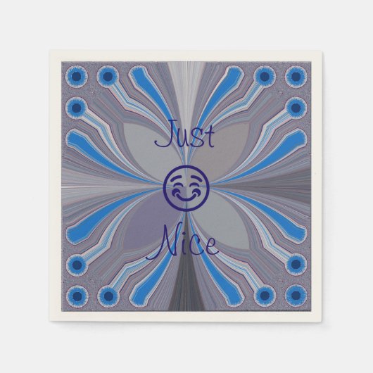 アッシュグレーブルーシアンジャストナイスナプキンス スタンダードカクテルナプキン (正面)