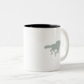 アッシュグレー競馬 ツートーンマグカップ (正面右)