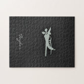 アッシュグレー飛行機 ジグソーパズル (横)