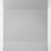 アッシュグレー、雲、コットンシード 三つ折りカード (内部中)