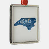 アッシュビルノースカロライナ木目 メタルオーナメント (右)