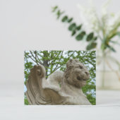 アッシュビル翼のライオン像歴史的グローブアーケード ポストカード (スタンド正面)