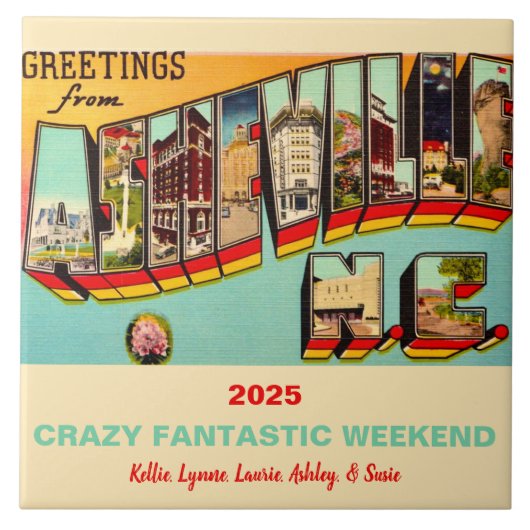 アッシュビル ノースカロライナ州 メモリ タイル (正面)