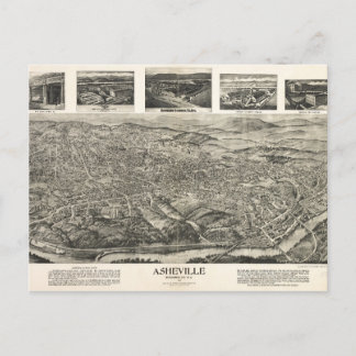 アッシュビル、NC 1912はがき ポストカード