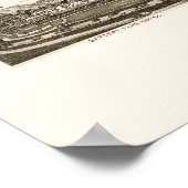 アッシュビルNCパノラママップ – 1891 ポスター (角)