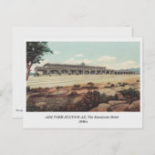 アッシュフォークレイルウェイステーションAZ，エスカランテホテル1900s ポストカード (正面/裏面)