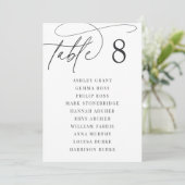 アッシュブラック + ホワイト | テーブル番号 + ゲスト名 (スタンド正面)