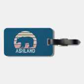 アッシュランドオレゴンレトロベア ラゲッジタグ (裏面横)
