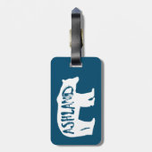 アッシュランドオレゴン熊 ラゲッジタグ (裏面縦)