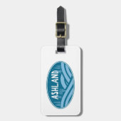 アッシュランド オレゴン州 アウトドア ラゲッジタグ (正面縦)