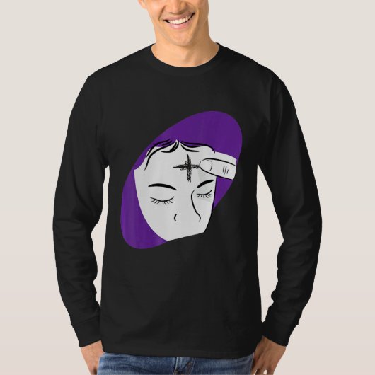 アッシュ水曜日クールキリスト教断食デイカソ Tシャツ (正面)