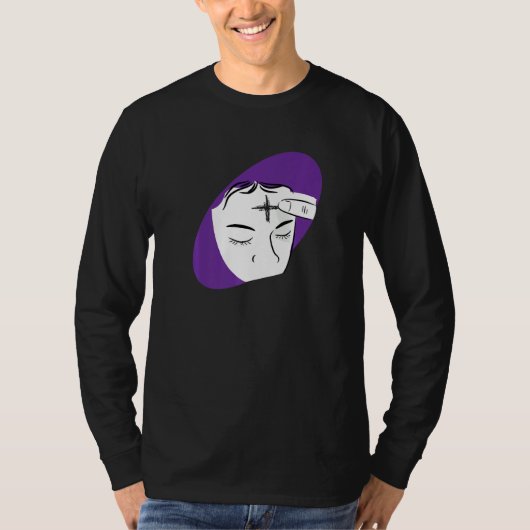 アッシュ水曜日クールキリスト教断食日キャソル Tシャツ (正面)