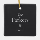 アッシュ |ボーシンプルフミニマルフォト セラミックオーナメント (正面)