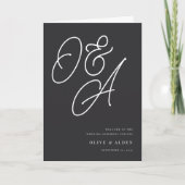 アッシュ |透かしモノグラム結婚のスクリプト プログラム (正面)