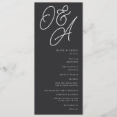 アッシュ |透かしモノグラム結婚のスクリプト プログラム (正面)