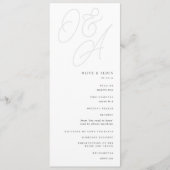 アッシュ |透かしモノグラム結婚のスクリプト プログラム (正面)