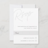 アッシュ |透かし伝統的 出欠カード (正面)