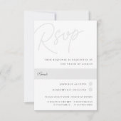 アッシュ |透かし料理の選択 出欠カード (正面)