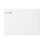 アッシュ |透かし結婚の差出人住所 ラップアラウンドラベル (正面)