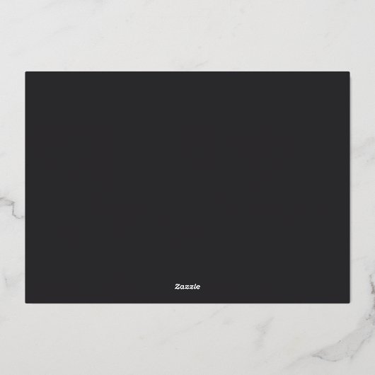 アッシュ |金ゴールドタッセルフォトストリップ卒業パーティー 箔招待状 (裏面)