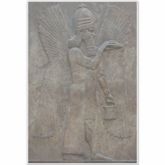 アッシリアとメソポタミアの神のジェニー・ベニセウル シール (正面)