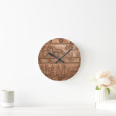 アッシリアのゲート ラウンド壁時計 (ホーム)