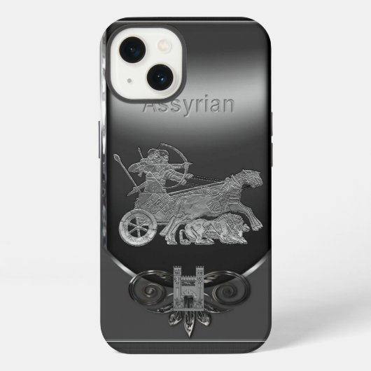 アッシリアのライオン狩人iPhone/iPadケース iPhoneケース (裏面)