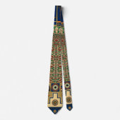 アッシリアのレトロ柄のネックタイ ネクタイ (正面)