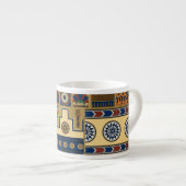 アッシリアのレトロ柄の巨人 エスプレッソカップ (正面右)