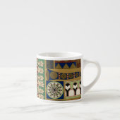 アッシリアのレトロ柄の巨大エスプレッソカップ エスプレッソカップ (右)