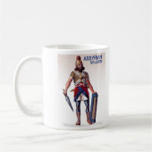 アッシリアの兵士のマグ コーヒーマグカップ (左)