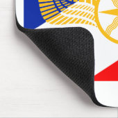 アッシリアの旗、カルデアの旗、Syriacの旗(連合) マウスパッド (コーナー)