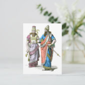 アッシリアの神父と王 ポストカード (スタンド正面)