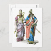 アッシリアの神父と王 ポストカード (正面/裏面)