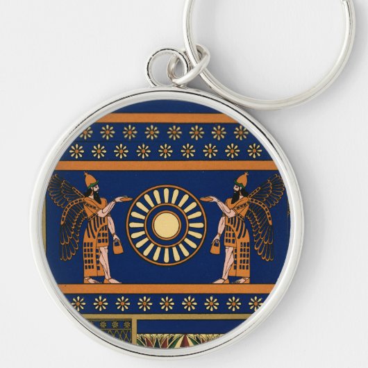 アッシリアの神 アプカルルまたは羽の天才と呼ばれる キーホルダー (正面)
