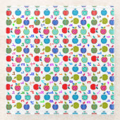 アッシリアアルファベットガラスコースター ガラスコースター (正面)