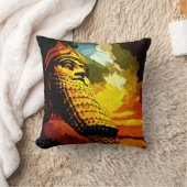 アッシリアアート クッション (ブランケット)